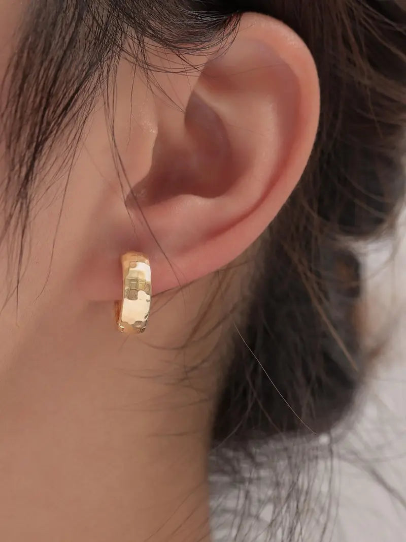 Simple Hoop Earrings, Hoop Shape Earrings