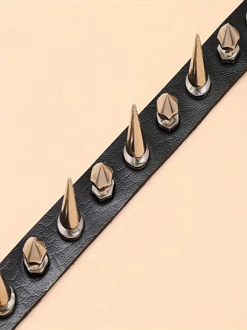 Punk Style Studded Decor Choker, Fashion Costume Jewelry Decorative Necklace