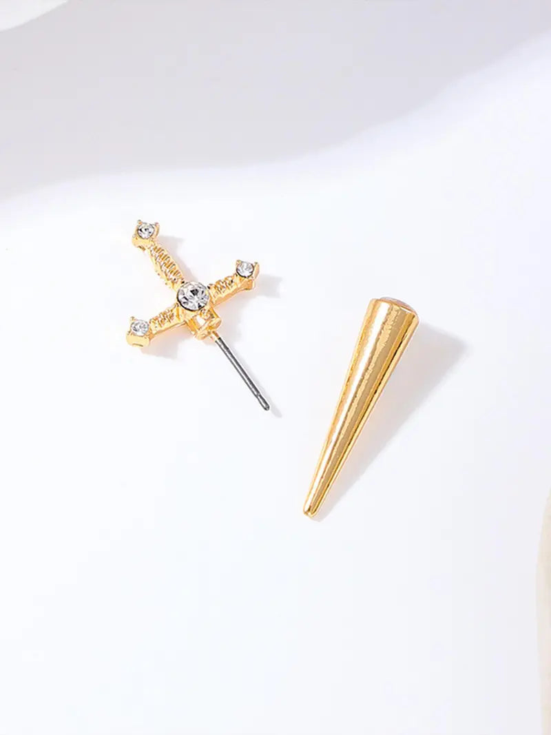 A Pair of Gothic Sword Earrings for Women