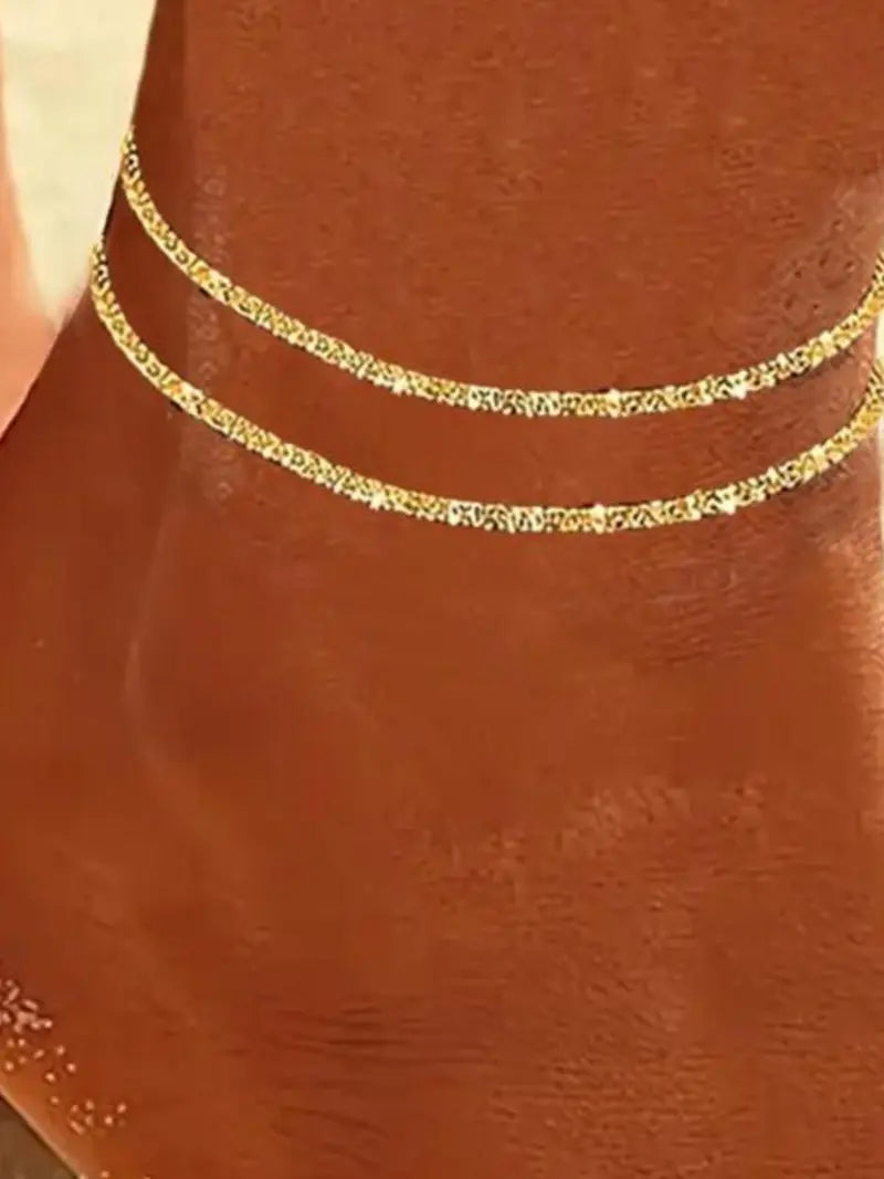 Women's Elegant Multi-Layer Waterproof Anklet