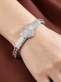 Elegant Sparkling Zircon Heart Bracelet