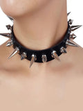 Punk Style Studded Decor Choker, Fashion Costume Jewelry Decorative Necklace