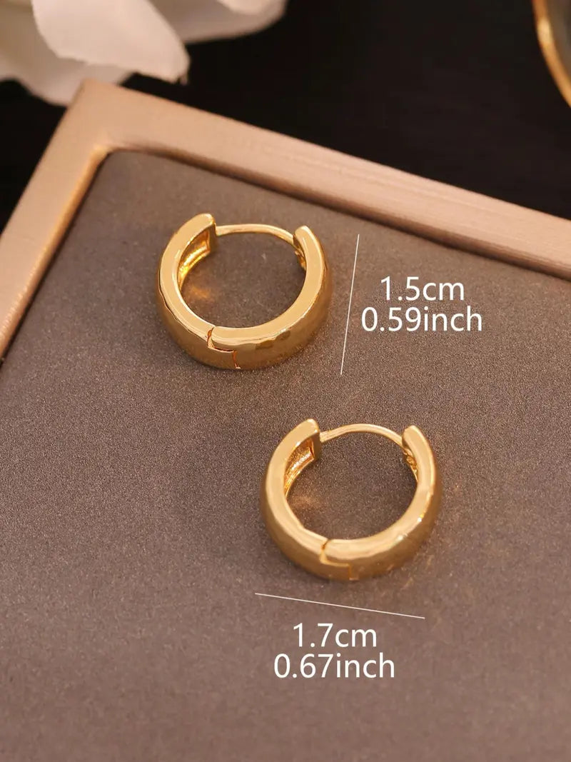 Simple Hoop Earrings, Hoop Shape Earrings