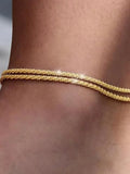 Women's Elegant Multi-Layer Waterproof Anklet