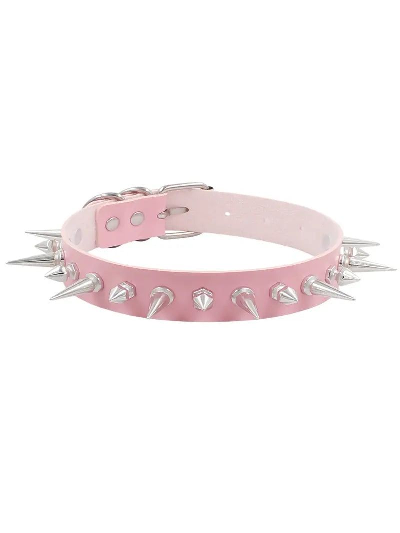 Punk Style Studded Decor Choker, Fashion Costume Jewelry Decorative Necklace