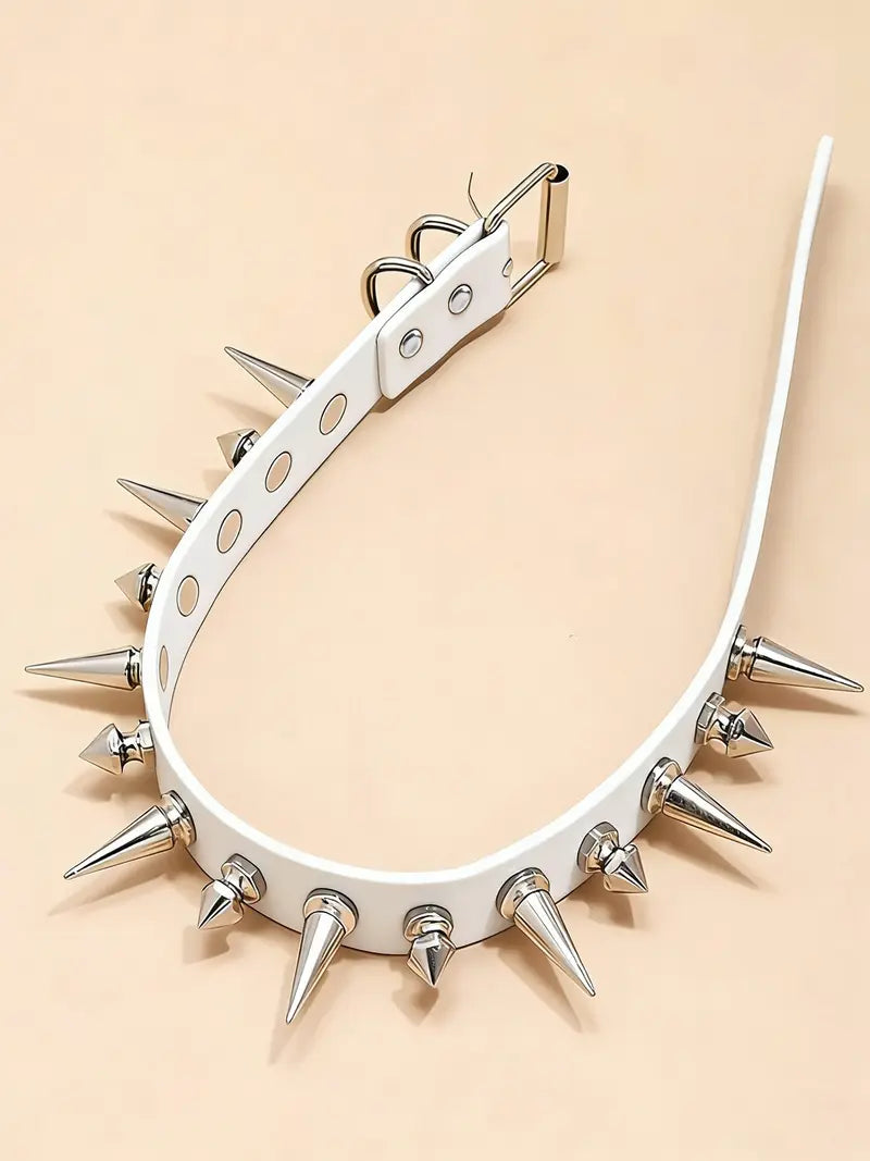 Punk Style Studded Decor Choker, Fashion Costume Jewelry Decorative Necklace