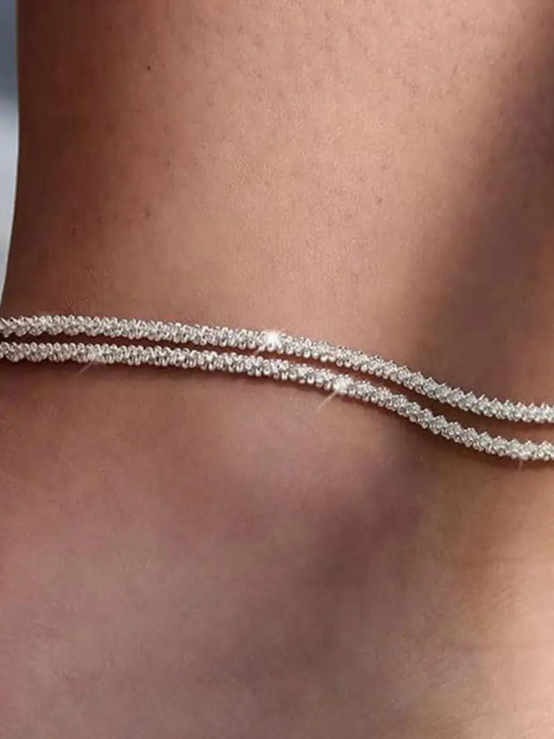 Women's Elegant Multi-Layer Waterproof Anklet