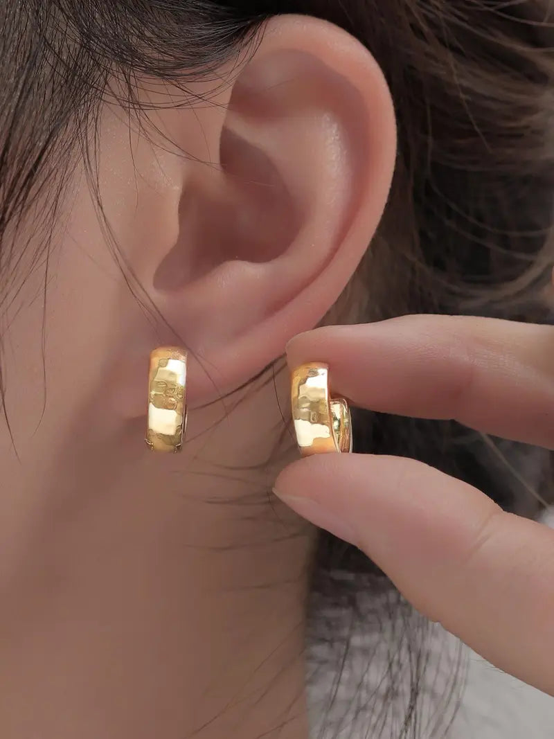 Simple Hoop Earrings, Hoop Shape Earrings